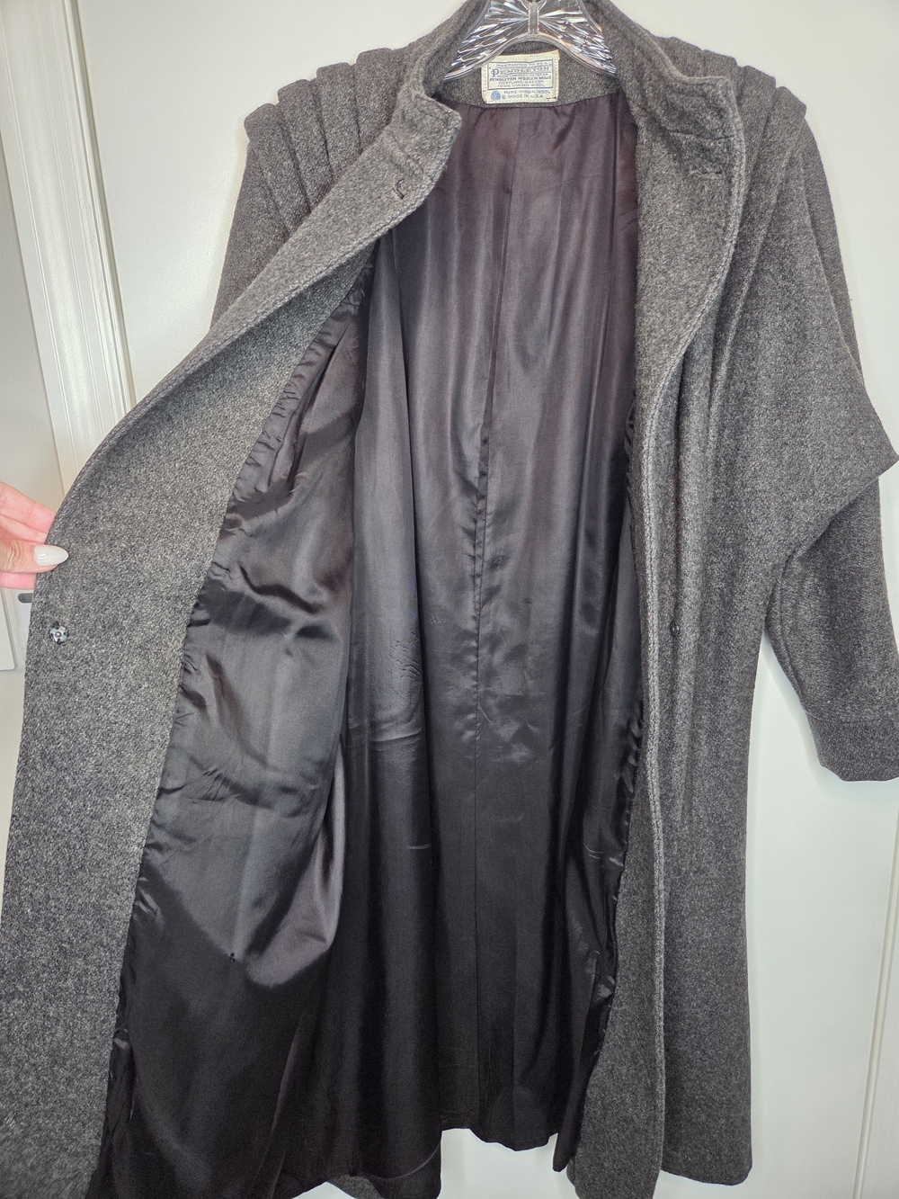 Rare Vintage 1950s Pendleton Wool Coat - Fits M/L/XL - Picture 7 of 8